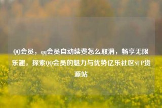 QQ会员,qq会员自动续费怎么取消,畅享无限乐趣,探索QQ会员的魅力与优势亿乐社区SUP货源站