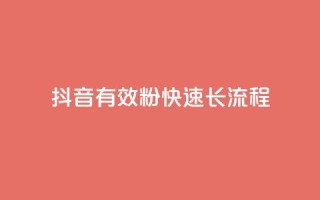 抖音500有效粉快速长流程 - 如何快速增加抖音账号500名真实粉丝?!