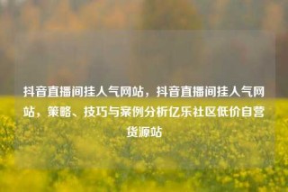 抖音直播间挂人气网站,抖音直播间挂人气网站,策略、技巧与案例分析亿乐社区低价自营货源站