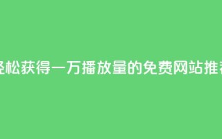 轻松获得一万播放量的免费网站推荐