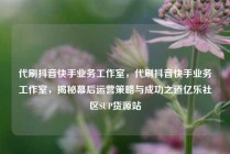 代刷抖音快手业务工作室，代刷抖音快手业务工作室，揭秘幕后运营策略与成功之道亿乐社区SUP货源站