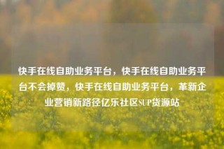 快手在线自助业务平台,快手在线自助业务平台不会掉赞,快手在线自助业务平台,革新企业营销新路径亿乐社区SUP货源站