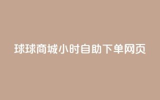 球球商城24小时自助下单网页 - 球球商城全天候自助下单服务,方便快捷!~