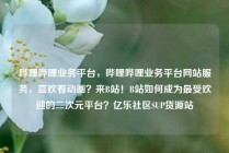 哔哩哔哩业务平台，哔哩哔哩业务平台网站服务，喜欢看动画？来B站！B站如何成为最受欢迎的二次元平台？亿乐社区SUP货源站