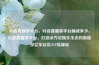 抖音直播放平台,抖音直播放平台抽成多少,抖音直播放平台,打造全方位娱乐生态的新路径亿乐社区SUP货源站