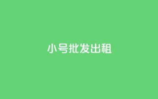 ks小号批发出租 - KS小号批发供应商,提供大量批量租赁服务~