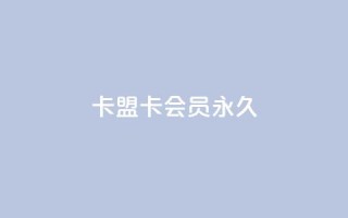 卡盟卡qq会员永久 - 永久使用卡盟卡QQ会员,尽情享受精彩特权!~