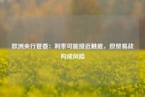 欧洲央行管委：利率可能接近触底，但贸易战构成风险