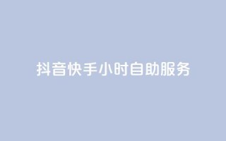 抖音快手24小时自助服务 - 抖音快手24小时一站式服务!