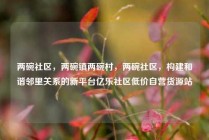 两碗社区,两碗镇两碗村,两碗社区,构建和谐邻里关系的新平台亿乐社区低价自营货源站