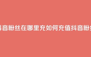 抖音粉丝在哪里充(如何充值抖音粉丝?)