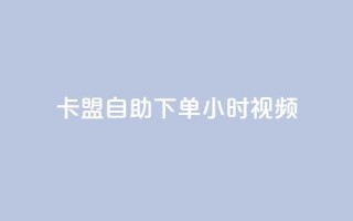 卡盟自助下单24小时视频vip - 卡盟自助下单24小时视频VIP,畅享高级会员特权~
