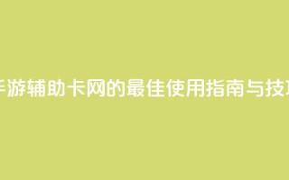 DNF手游辅助卡网的最佳使用指南与技巧