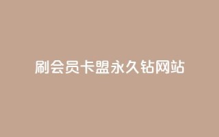 刷会员卡盟永久钻网站 - 永久钻会员卡盟 - 超值会员服务!