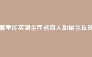 哪里能买到全民K歌真人粉 最全攻略