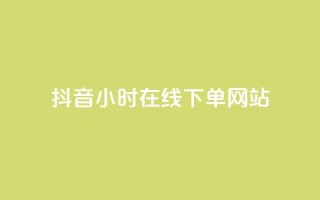 抖音24小时在线下单网站 - 抖音全天候在线下单服务平台全解析!