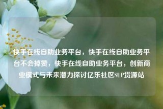 快手在线自助业务平台,快手在线自助业务平台不会掉赞,快手在线自助业务平台,创新商业模式与未来潜力探讨亿乐社区SUP货源站