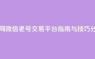 51微信老号网 - 微信老号交易平台指南与技巧分享!