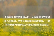 无限流量卡免费申请入口，无限流量卡免费申请入口移动，免费无限流量卡申请指南，一键获取畅通网络体验亿乐社区低价自营货源站