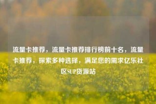 流量卡推荐,流量卡推荐排行榜前十名,流量卡推荐,探索多种选择,满足您的需求亿乐社区SUP货源站