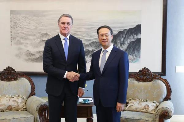 外交部副部长马朝旭会见美国新任驻华大使庞德伟  第1张