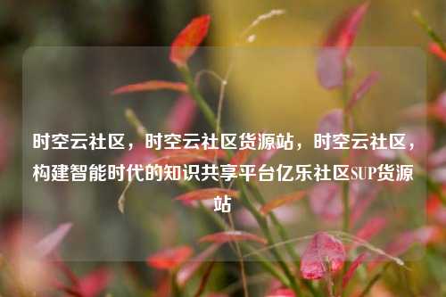 时空云社区	，时空云社区货源站，时空云社区，构建智能时代的知识共享平台亿乐社区SUP货源站  第1张