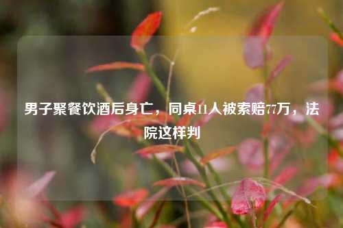 男子聚餐饮酒后身亡	，同桌11人被索赔77万，法院这样判  第1张