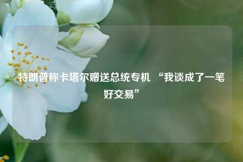 特朗普称卡塔尔赠送总统专机 “我谈成了一笔好交易
” 第1张 特朗普称卡塔尔赠送总统专机 “我谈成了一笔好交易
” 第1张