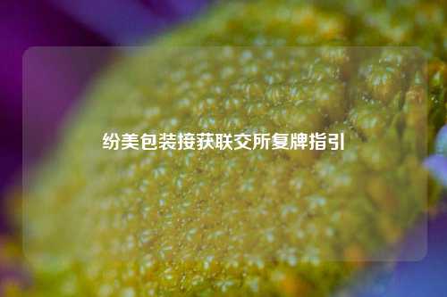 纷美包装接获联交所复牌指引  第1张