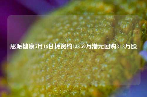 思派健康5月16日耗资约133.59万港元回购31.8万股  第1张
