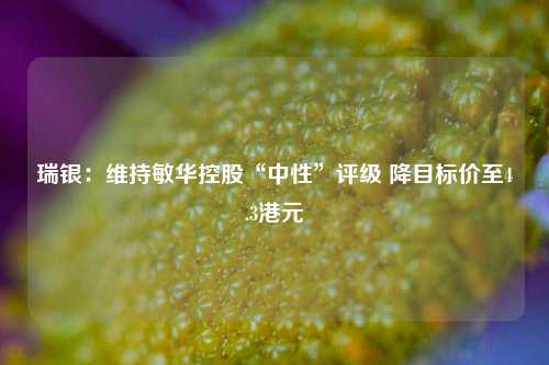 瑞银：维持敏华控股“中性”评级 降目标价至4.3港元  第1张