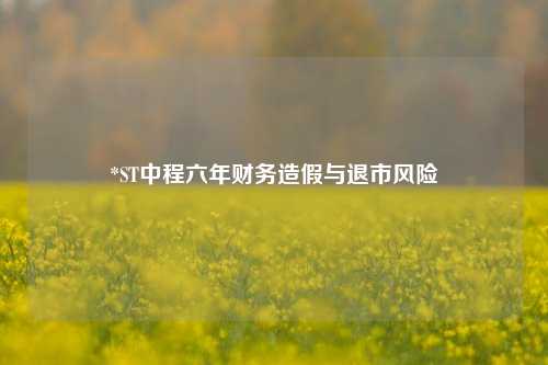 *ST中程六年财务造假与退市风险  第1张