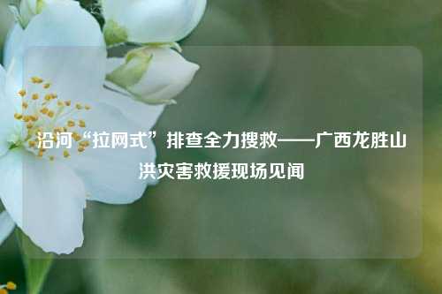 沿河“拉网式”排查全力搜救——广西龙胜山洪灾害救援现场见闻  第1张