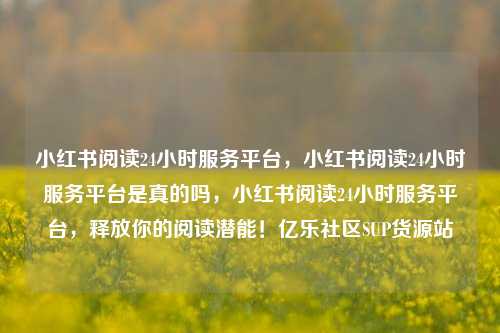 小红书阅读24小时服务平台，小红书阅读24小时服务平台是真的吗，小红书阅读24小时服务平台	，释放你的阅读潜能！亿乐社区SUP货源站  第1张